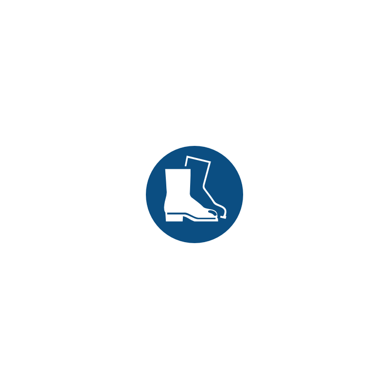Panneaux de signalisation obligation. Chaussures de sécurité obligatoire Panneaux de signalisation obligation. Chaussures de sécurité obligatoire