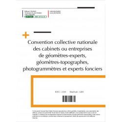 Convention collective nationale Géomètre 2015 + Grille de Salaire