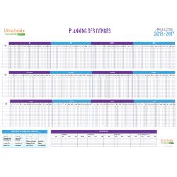 Planning d'organisation des congés - Année civile 2016 