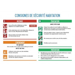 Consignes de sécurité habitation