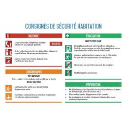 Consignes de sécurité habitation