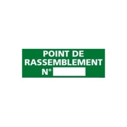 Panneau point de rassemblement