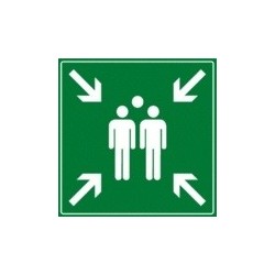 Panneau point de rassemblement 