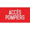 Panneau accès pompiers