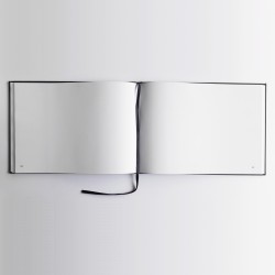 Carnet, album, baby shower, journal bleu : scrapbooking - Format A4 paysage - Couverture mate -100 pages - Qualité premium