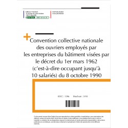 Convention collective nationale Bâtiment - 10 salariés 2015 + Grille de Salaire