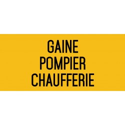 Gaine pompier chaufferie - L.200 x H.100 mm