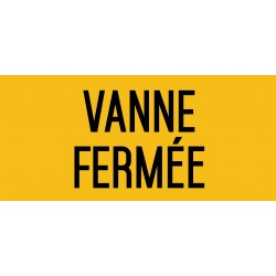 Vanne fermée - L.200 x H.100 mm