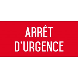 Arrêt d'urgence - L.200 x H.100 mm