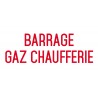 Barrage gaz chaufferie - L.200 x H.100 mm