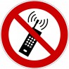 Interdiction interdit d´activer des téléphones mobiles - Diamètre de 200 mm