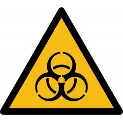 Panneau danger risque biologique