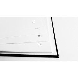 Livre d'Or Format A4 paysage - Couverture noire mate - Qualité Premium