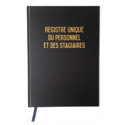 Registre unique du personnel + Registre des stagiaires Version 2019 - 100 pages - Qualité premium